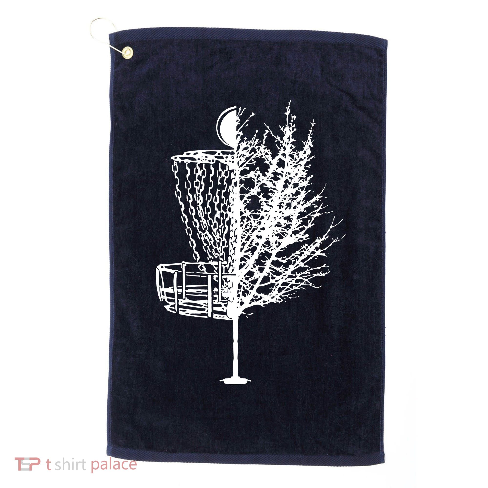 Disc Golf Basket Tree Shirts Funny Golf Towel