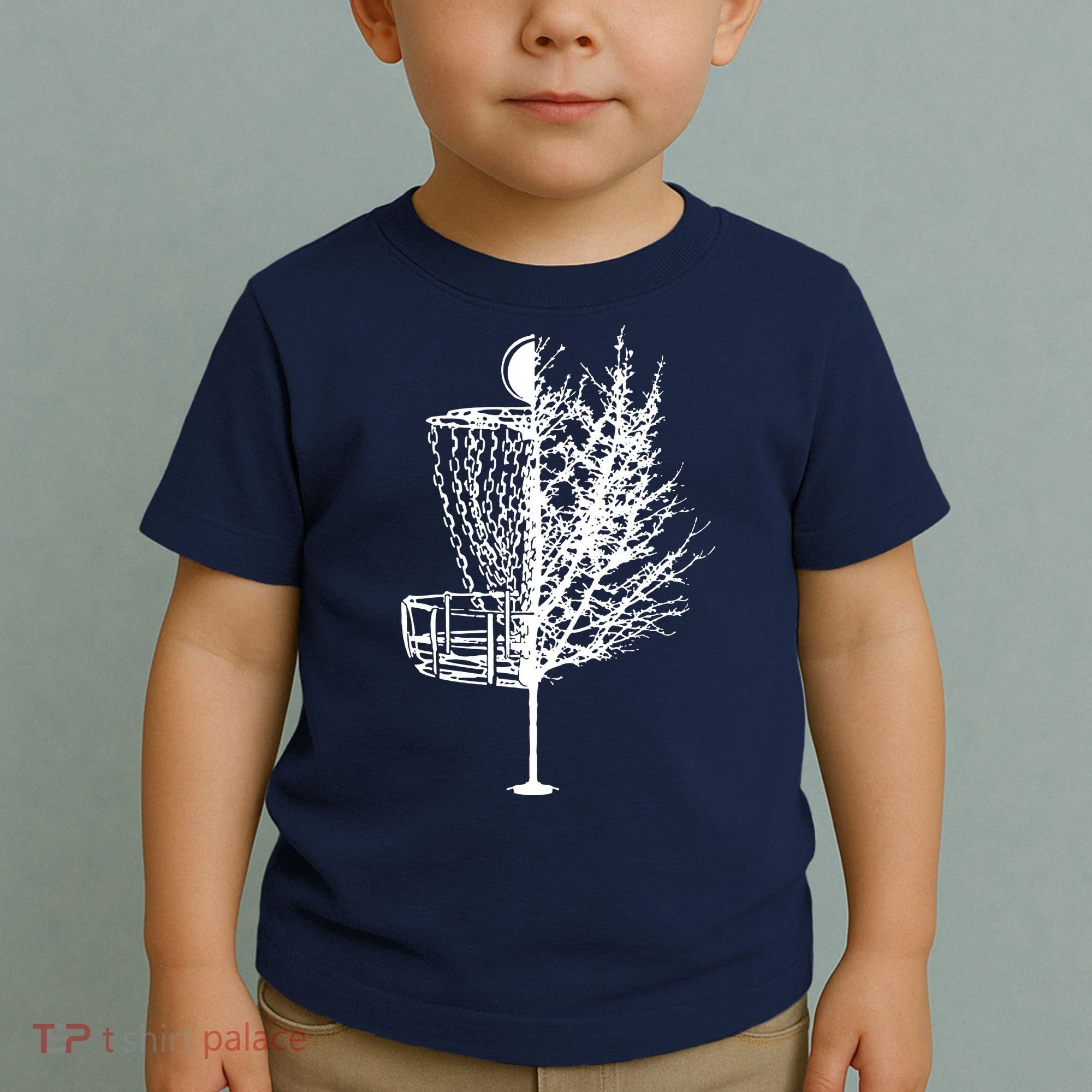 Disc Golf Basket Tree Shirts Funny Toddler T-Shirt