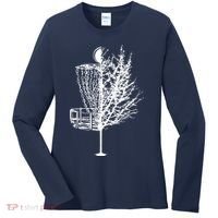 Disc Golf Basket Tree Shirts Funny Women's Long Sleeve Shirt thumb 0