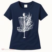 Disc Golf Basket Tree Shirts Funny Women's T-Shirt thumb 0