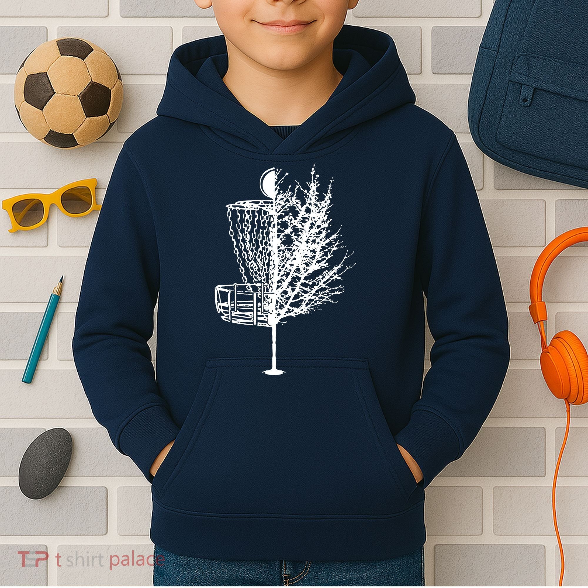 Disc Golf Basket Tree Shirts Funny Kids Hoodie