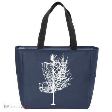 Disc Golf Basket Tree Shirts Funny Tote Bag