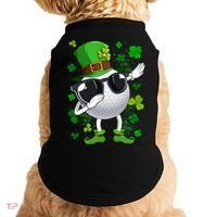 Dabbing Golf Ball Leprechaun Saint Patrick's Day Cool Gift Doggie Tank thumb 0