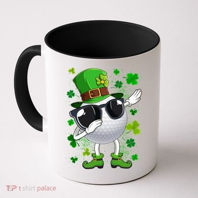 Dabbing Golf Ball Leprechaun Saint Patrick's Day Cool Gift Coffee Mug