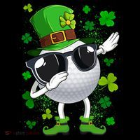 Dabbing Golf Ball Leprechaun Saint Patrick's Day Cool Gift Women's Hoodie thumb 2