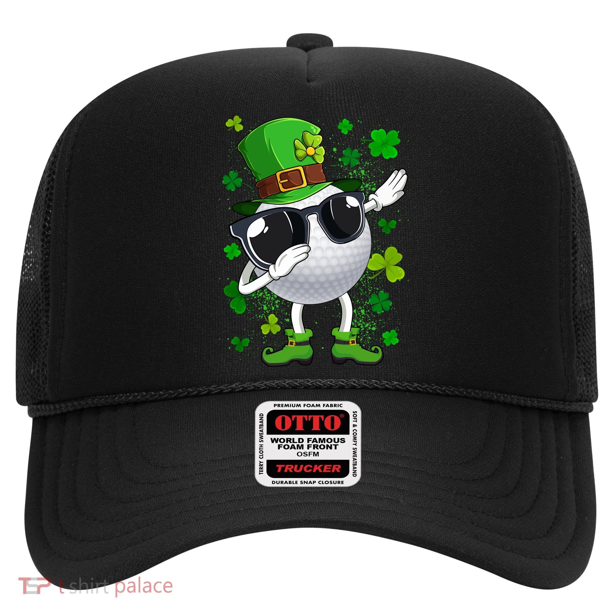 Dabbing Golf Ball Leprechaun Saint Patrick's Day Cool Gift Hat