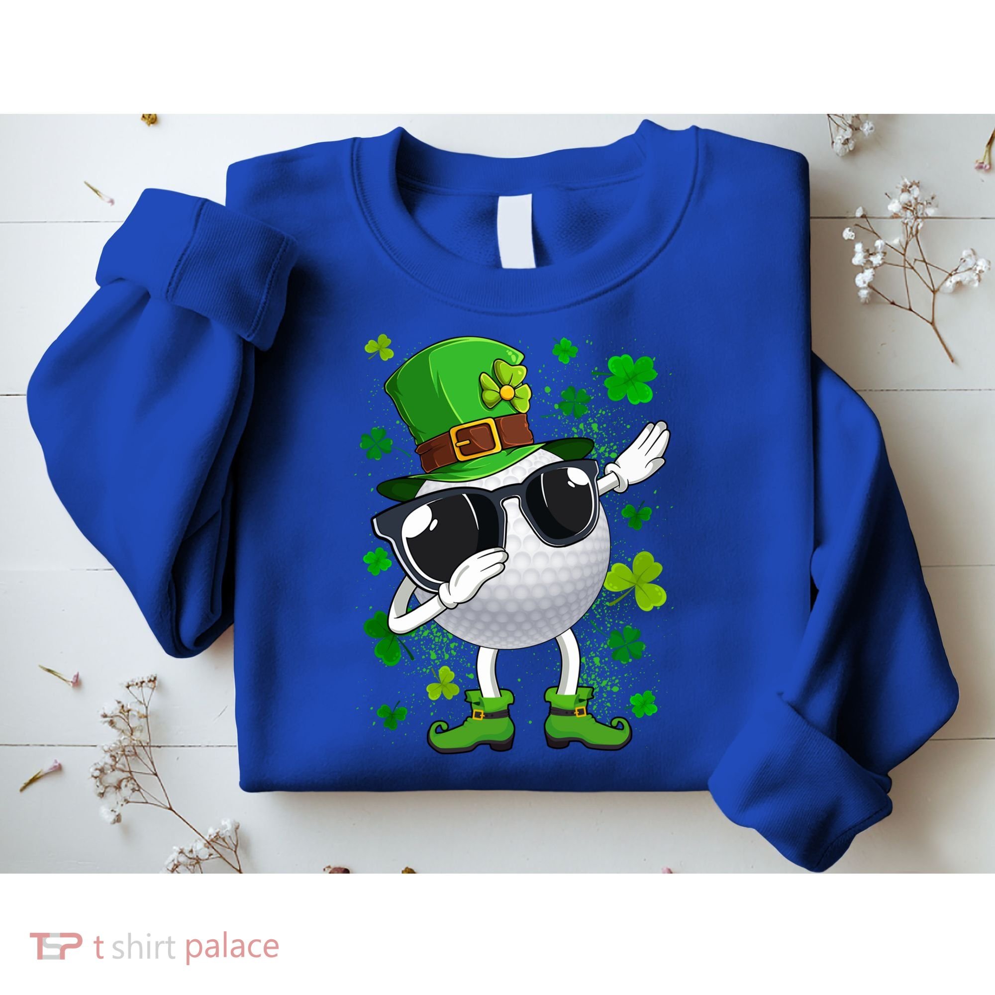 Dabbing Golf Ball Leprechaun Saint Patrick's Day Cool Gift Sweatshirt