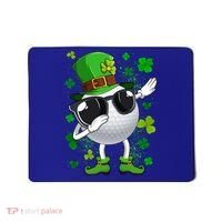 Dabbing Golf Ball Leprechaun Saint Patrick's Day Cool Gift Mousepad thumb 0