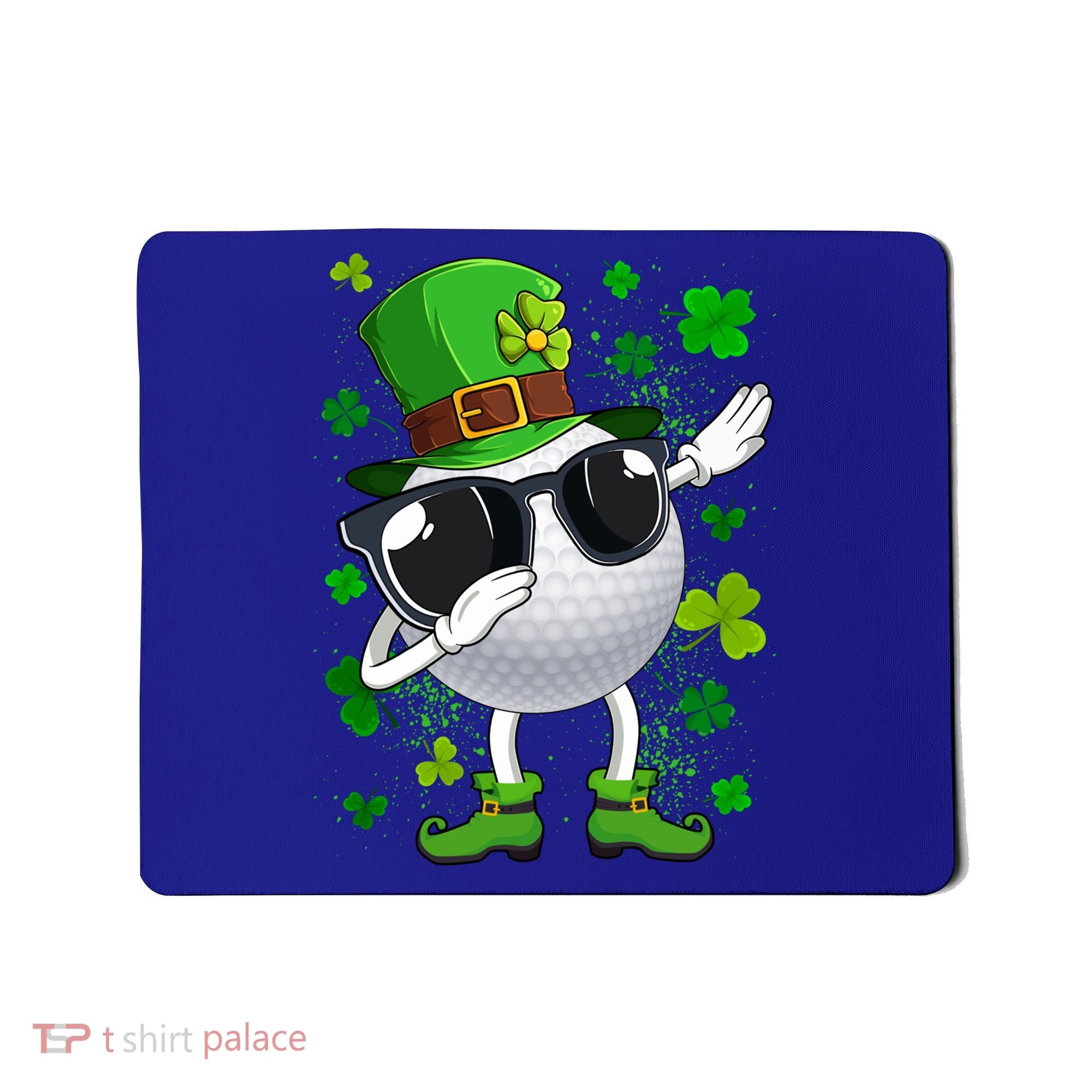 Dabbing Golf Ball Leprechaun Saint Patrick's Day Cool Gift Mousepad