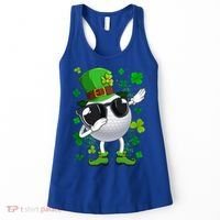 Dabbing Golf Ball Leprechaun Saint Patrick's Day Cool Gift Women's Tank Top thumb 0