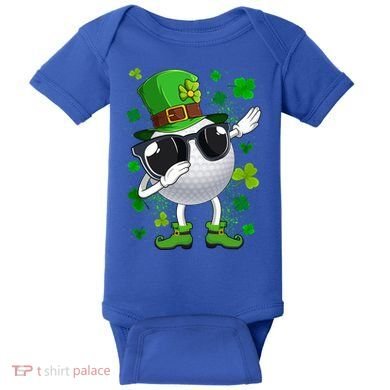 Dabbing Golf Ball Leprechaun Saint Patrick's Day Cool Gift Baby Bodysuit