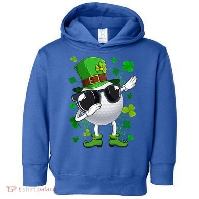 Dabbing Golf Ball Leprechaun Saint Patrick's Day Cool Gift Toddler Hoodie