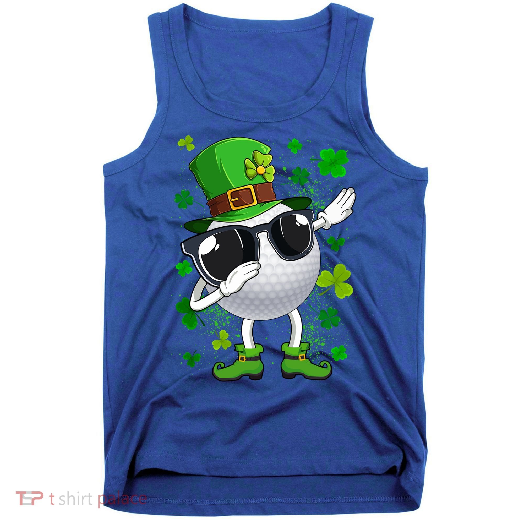 Dabbing Golf Ball Leprechaun Saint Patrick's Day Cool Gift Tank Top