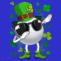 Dabbing Golf Ball Leprechaun Saint Patrick's Day Cool Gift Tank Top thumb 6