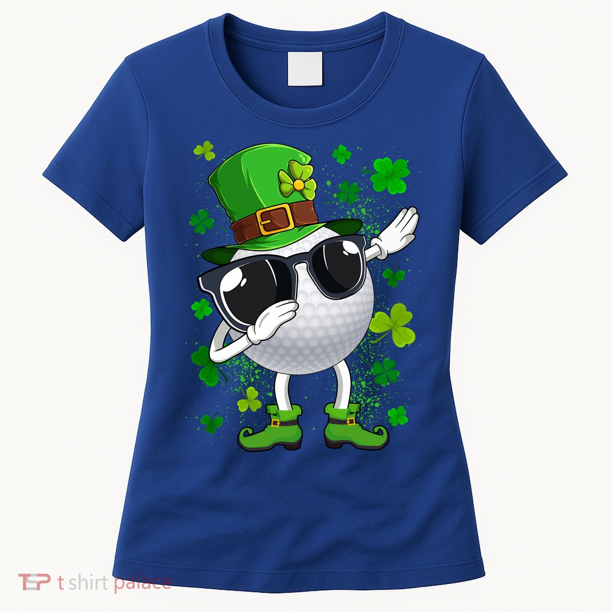Dabbing Golf Ball Leprechaun Saint Patrick's Day Cool Gift Women's T-Shirt