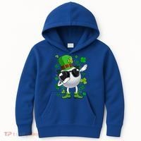 Dabbing Golf Ball Leprechaun Saint Patrick's Day Cool Gift Kids Hoodie thumb 0