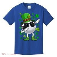 Dabbing Golf Ball Leprechaun Saint Patrick's Day Cool Gift Kids T-Shirt thumb 0