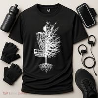 Disc Golf Basket Tree Cooling Performance Crew T-Shirt thumb 3