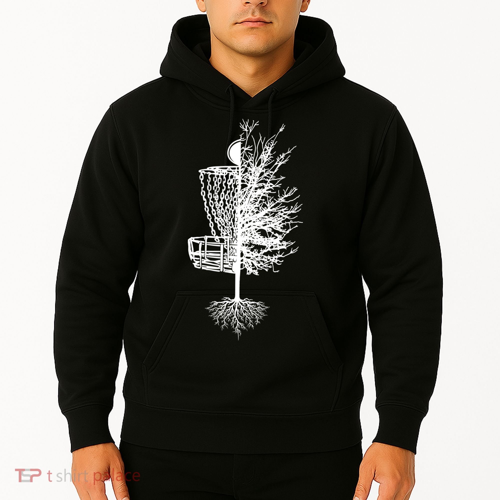 Disc Golf Basket Tree Hoodie