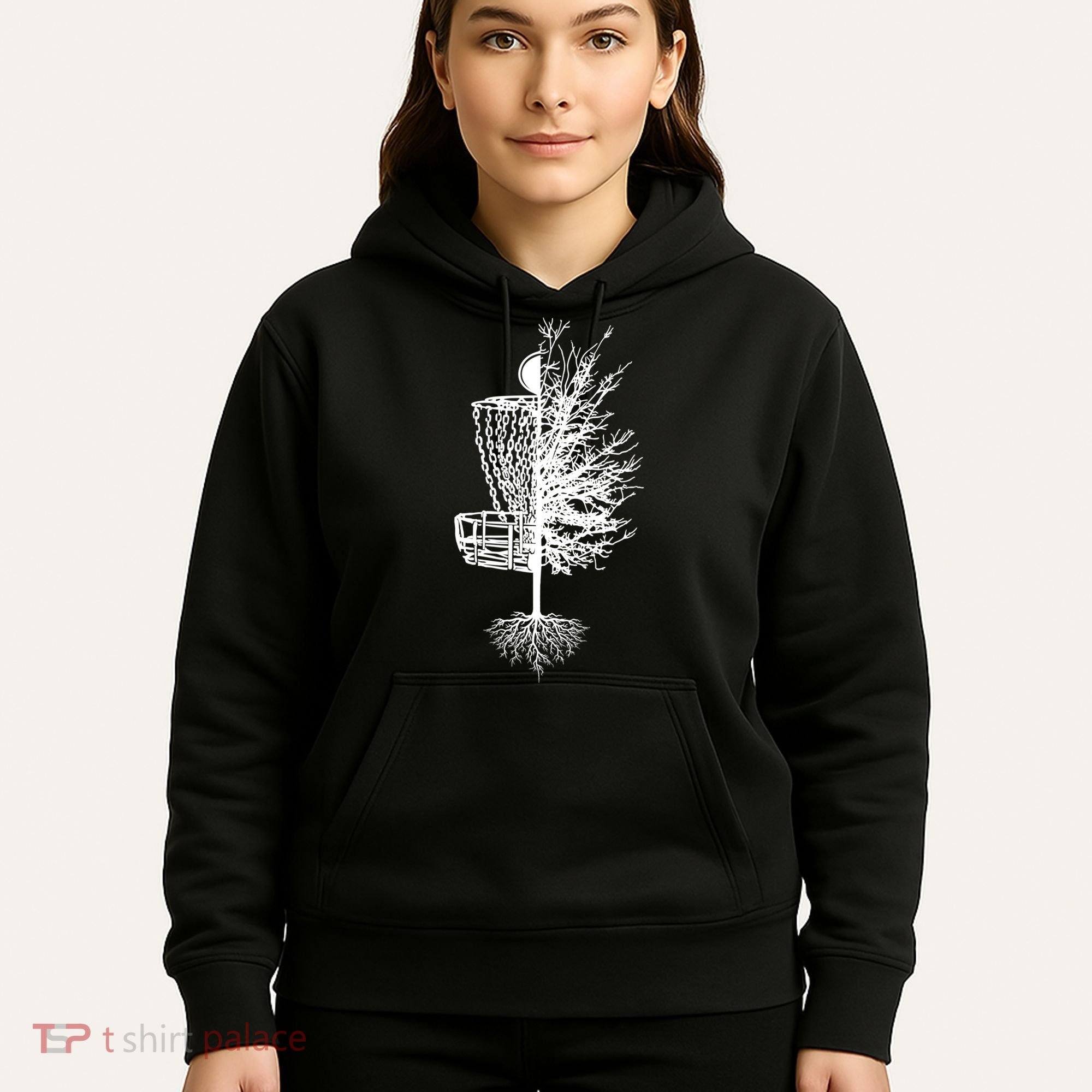 Disc Golf Basket Tree Hoodie