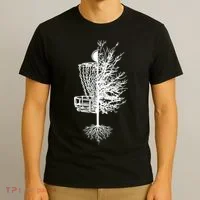 Disc Golf Basket Tree T-Shirt thumb 3