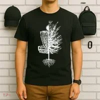 Disc Golf Basket Tree T-Shirt thumb 6