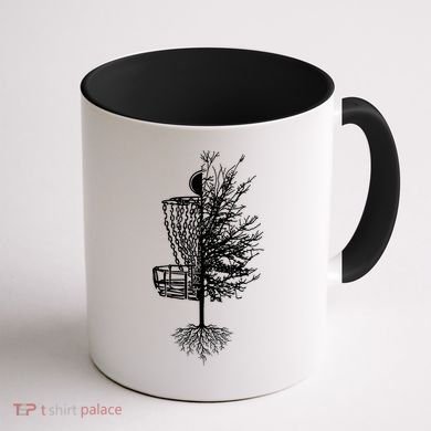 Disc Golf Basket Tree Coffee Mug back