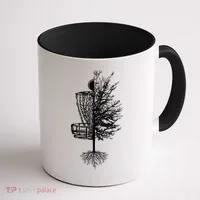 Disc Golf Basket Tree Coffee Mug thumb 1