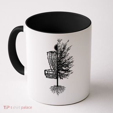 Disc Golf Basket Tree Coffee Mug