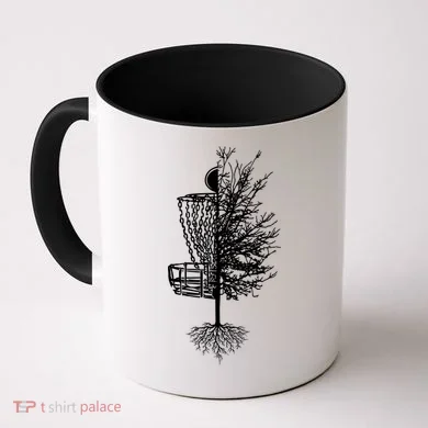 Disc Golf Basket Tree Coffee Mug
