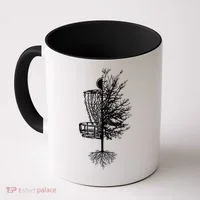 Disc Golf Basket Tree Coffee Mug thumb 0
