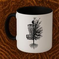 Disc Golf Basket Tree Coffee Mug thumb 2
