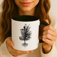 Disc Golf Basket Tree Coffee Mug thumb 3