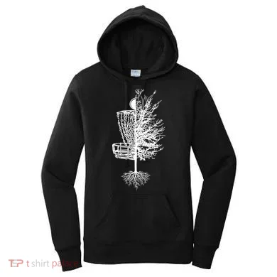 Disc Golf Basket Tree Women's Hoodie