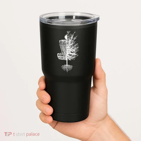 Disc Golf Basket Tree Tumbler