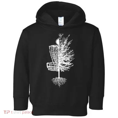 Disc Golf Basket Tree Toddler Hoodie