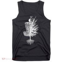 Disc Golf Basket Tree Tank Top thumb 0