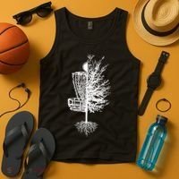 Disc Golf Basket Tree Tank Top thumb 4