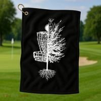 Disc Golf Basket Tree Golf Towel thumb 1