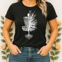 Disc Golf Basket Tree Women's T-Shirt thumb 2