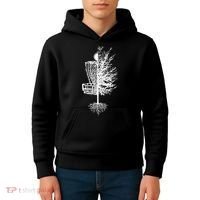 Disc Golf Basket Tree Kids Hoodie thumb 4