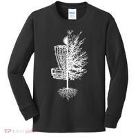 Disc Golf Basket Tree Kids Long Sleeve Shirt thumb 0