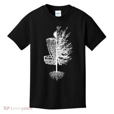 Disc Golf Basket Tree Kids T-Shirt