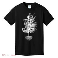 Disc Golf Basket Tree Kids T-Shirt thumb 0