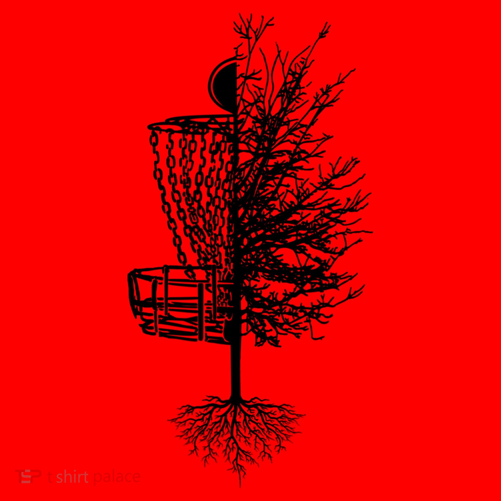 Disc Golf Basket Tree Santa Hat