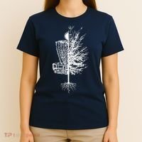 Disc Golf Basket Tree Frisbee Golf T-Shirt thumb 4