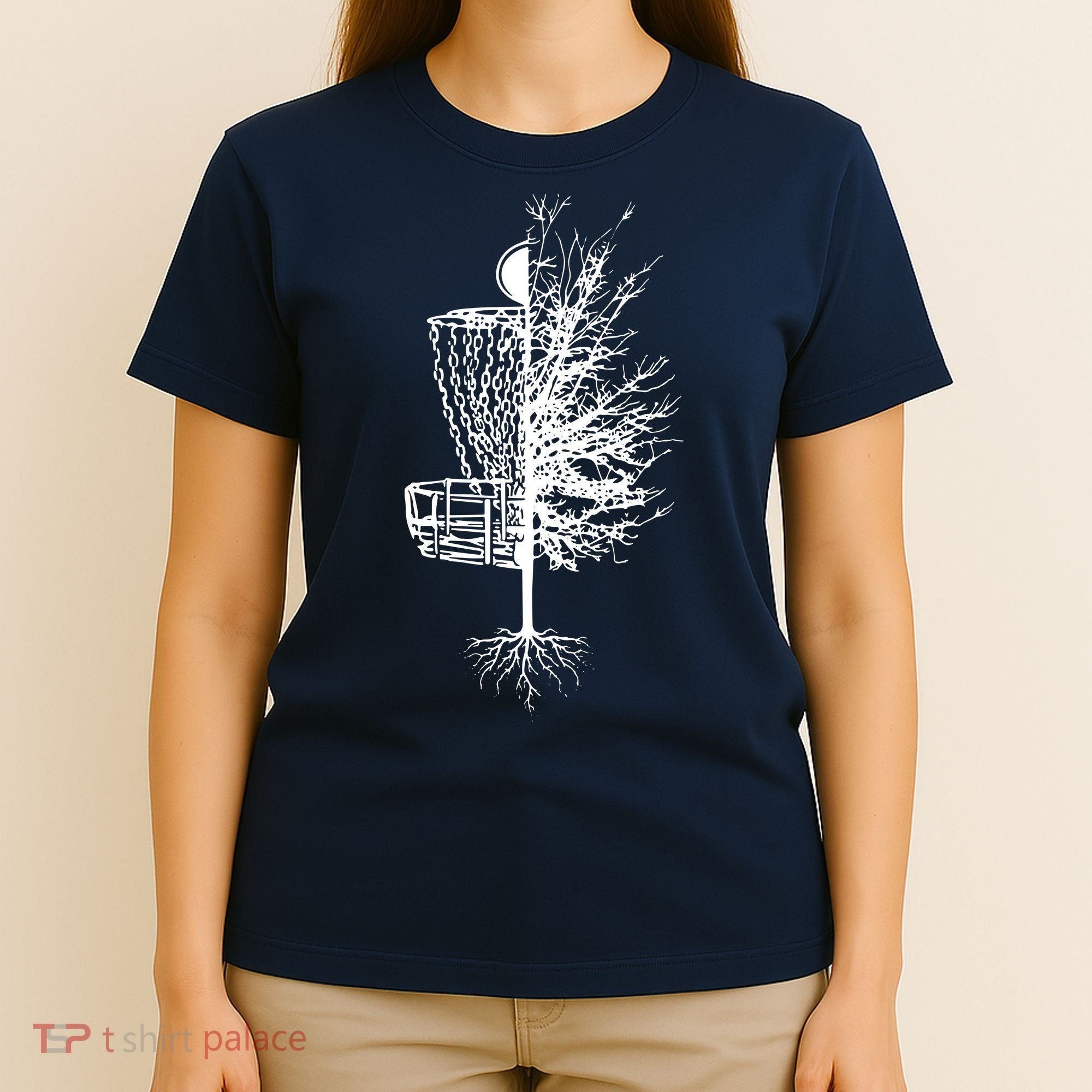 Disc Golf Basket Tree Frisbee Golf T-Shirt