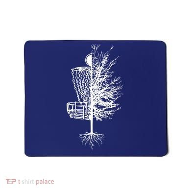 Disc Golf Basket Tree Frisbee Golf Mousepad