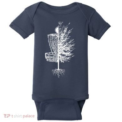 Disc Golf Basket Tree Frisbee Golf Baby Bodysuit
