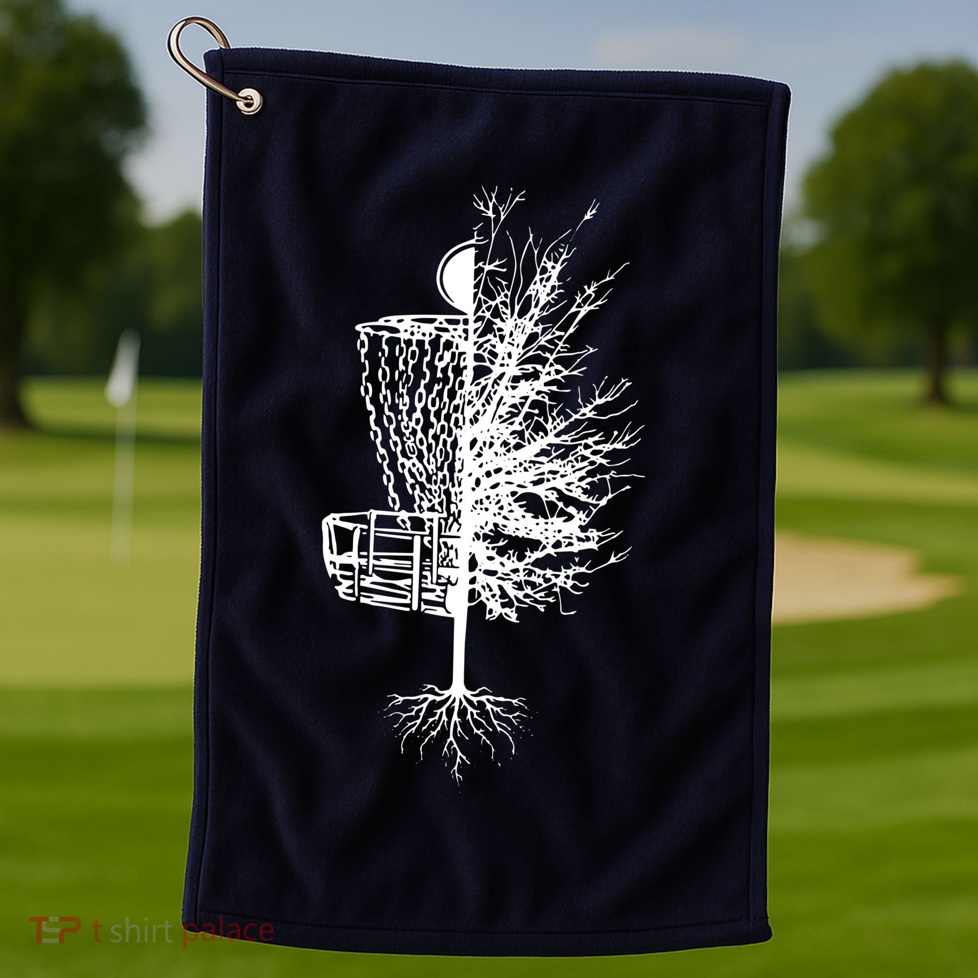 Disc Golf Basket Tree Frisbee Golf Golf Towel